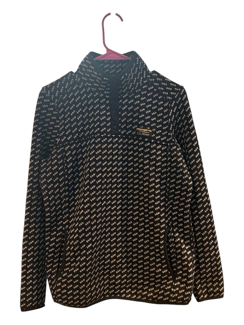 L.L. Bean Quarter Snap sweater pullover Size S